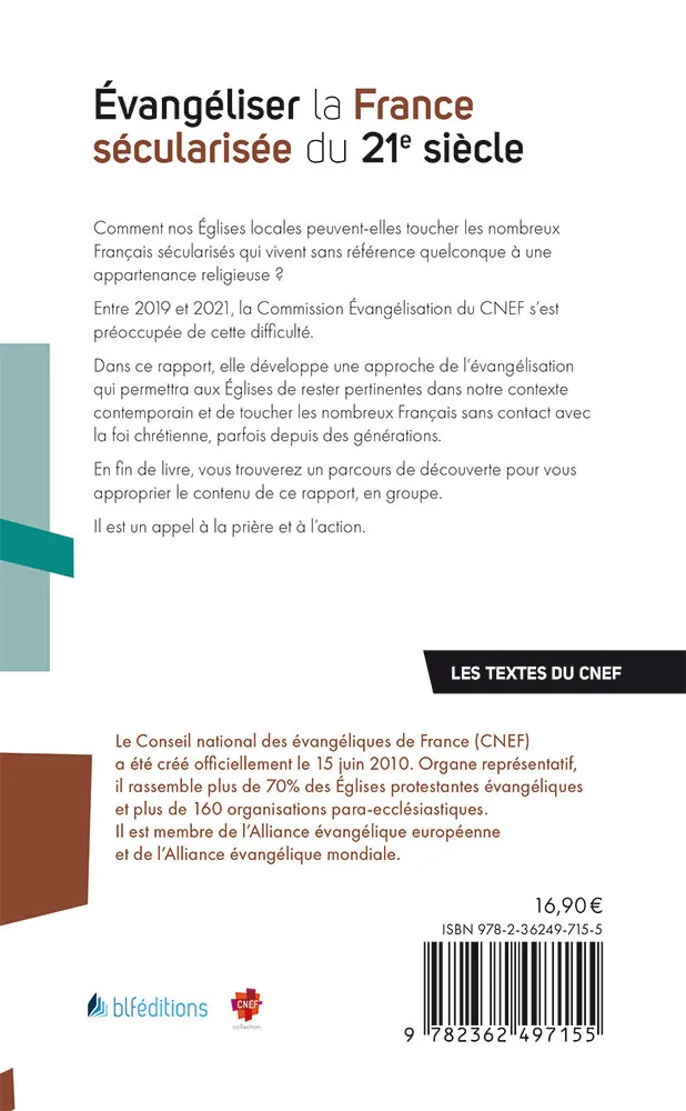 EVANGELISER LA FRANCE SECULARISEE DU 21e SIECLE