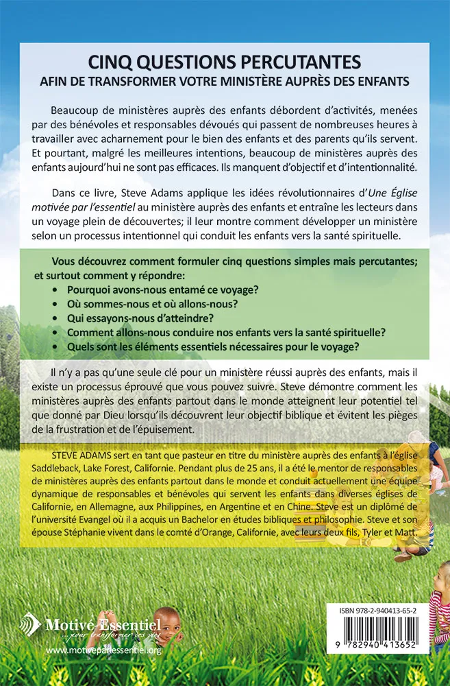 MINISTERE MOTIVE PAR L'ESSENTIEL AUPRES DES ENFANTS - POUR CONDUIRE LES ENFANTS VERS LA SANTE SPIRIT MINISTERE MOTIVE PAR L'ESSENTIEL AUPRES DES ENFANTS - POUR CONDUIRE LES ENFANTS VERS LA SANTE SPIRIT