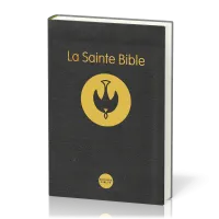 BIBLE COLOMBE SEMIRIGIDE NOIRE TRANCHE OR