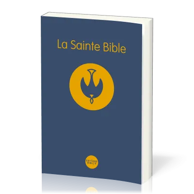 BIBLE COLOMBE SOUPLE BLEU BROCHEE