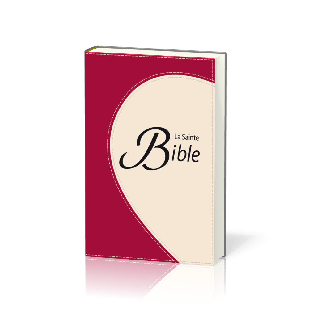 BIBLE SEGOND 1910 COMPACTE SOUPLE DUOTONE FRAMBOISE TRANCHE DOREE