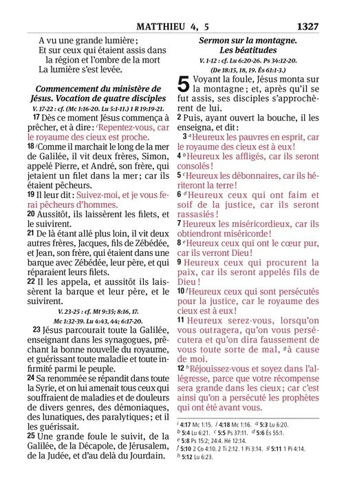 BIBLE SEGOND 1910 SOUPLE SIMILICUIR BORDEAUX TRANCHE OR ONGLETS