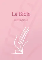 BIBLE SEMEUR 2015 RIGIDE ROSE TRANCHE BLANCHE
