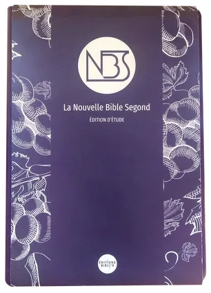 BIBLE NBS ETUDE SOUPLE SIMILICUIR PRUNE ETUI SOUPLE 2 MARQUES PAGE