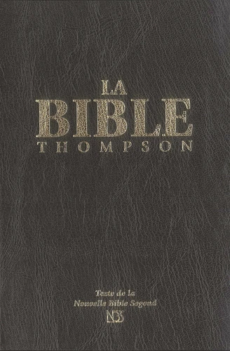 BIBLE NBS THOMPSON, RIGIDE NOIRE, TR.BLANCHE ONGLETS