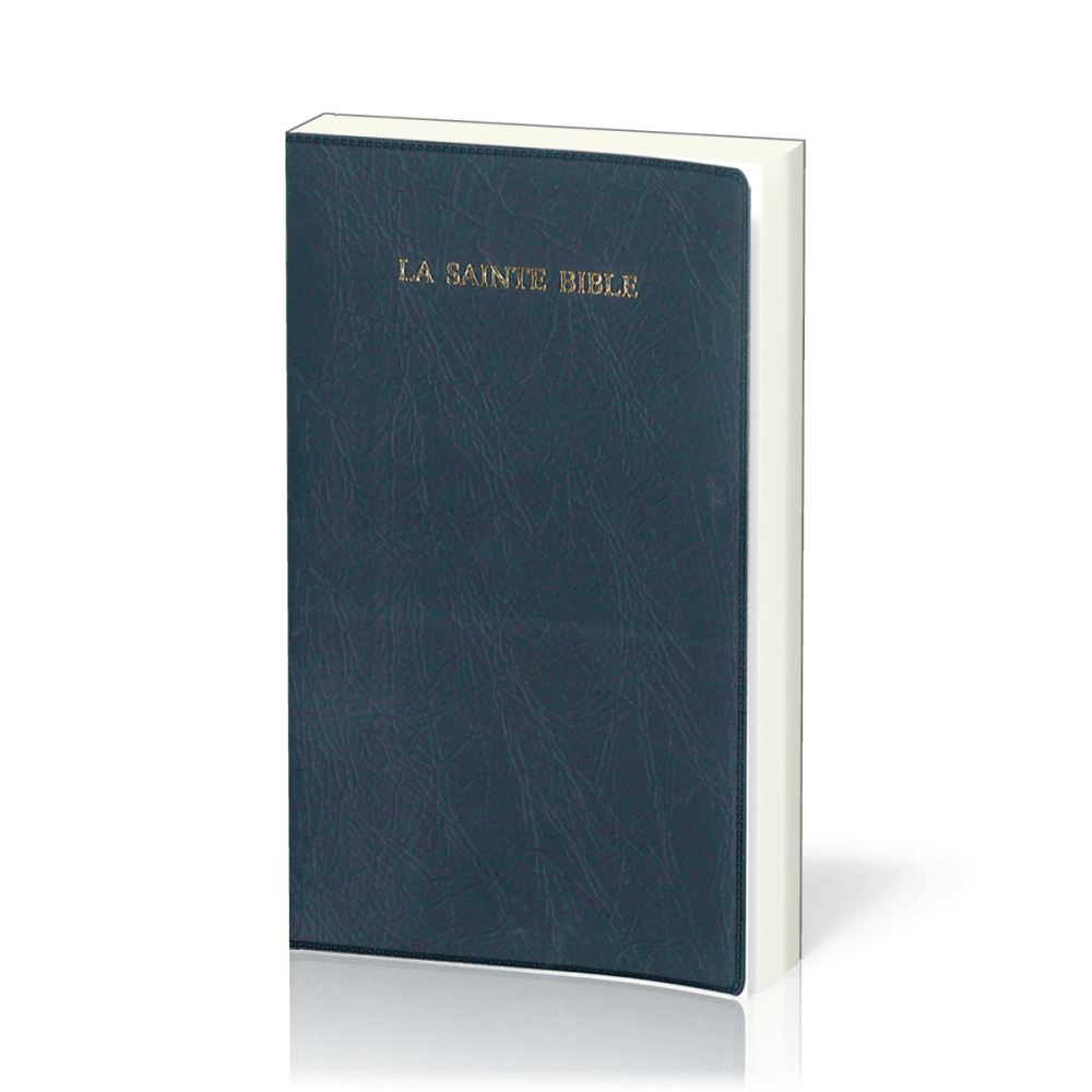 BIBLE SEGOND 1910 SOUPLE MARINE AVEC ONGLETS