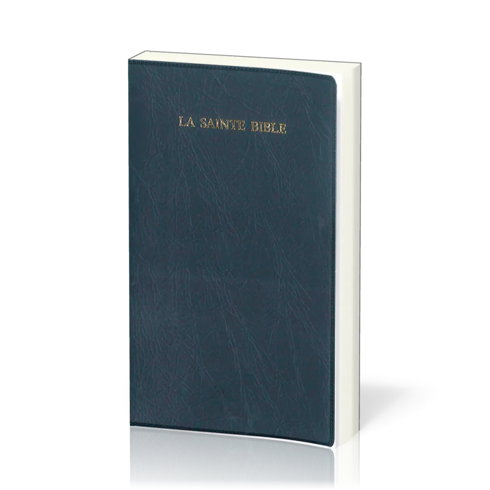 BIBLE SEGOND 1910 SOUPLE MARINE AVEC ONGLETS