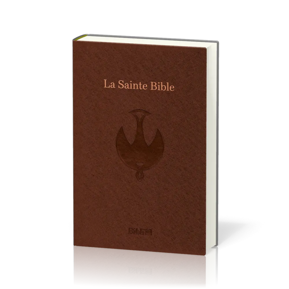 BIBLE COLOMBE SOUPLE VINYLE BEIGE