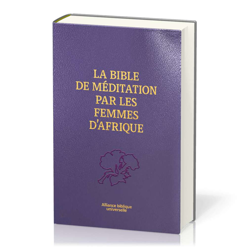 BIBLE DE MEDITATION PAR LES FEMMES D'AFRIQUE NOUVELLE FR. COURANT SEMI SOUPLE SIMILICUIR VIOLET