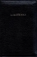 BIBLE SEGOND 1910 SOUPLE SIMILICUIR BLEUE MARINE ONGLETS FEMETURE ECLAIR