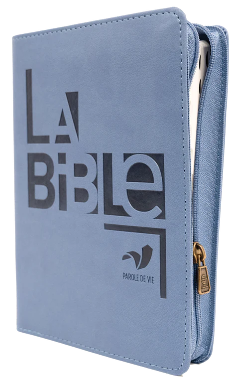 BIBLE PAROLE DE VIE COMPACT SOUPLE FERMETURE ECLAIR ONGLETS