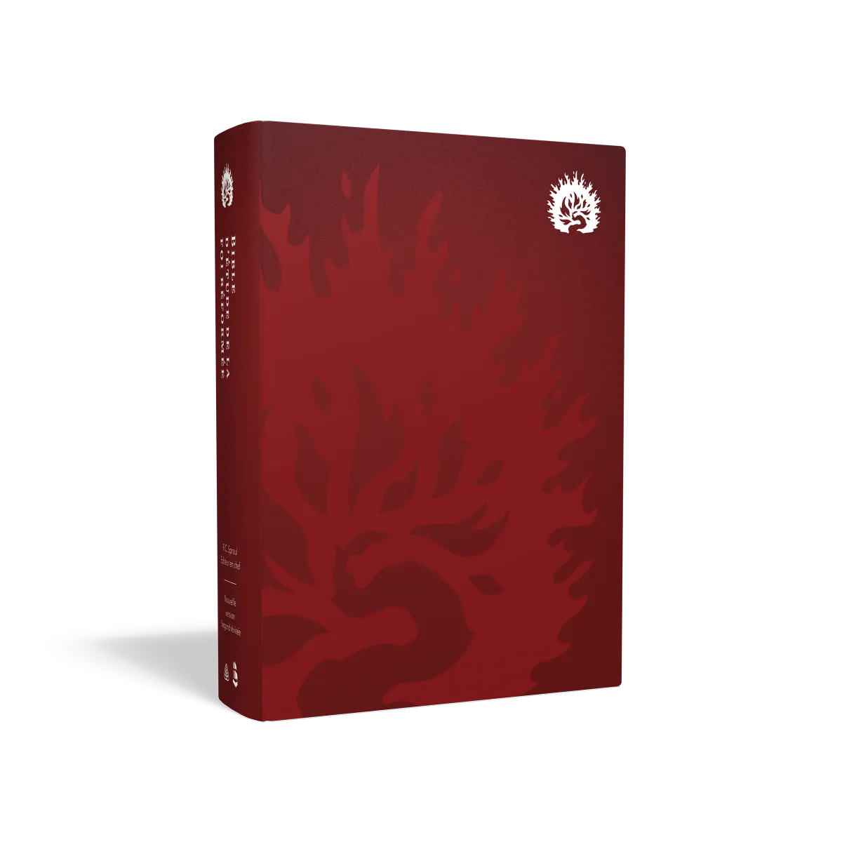 BIBLE COLOMBE D'ETUDE DE LA FOI REFORMEE RIGIDE POURPRE