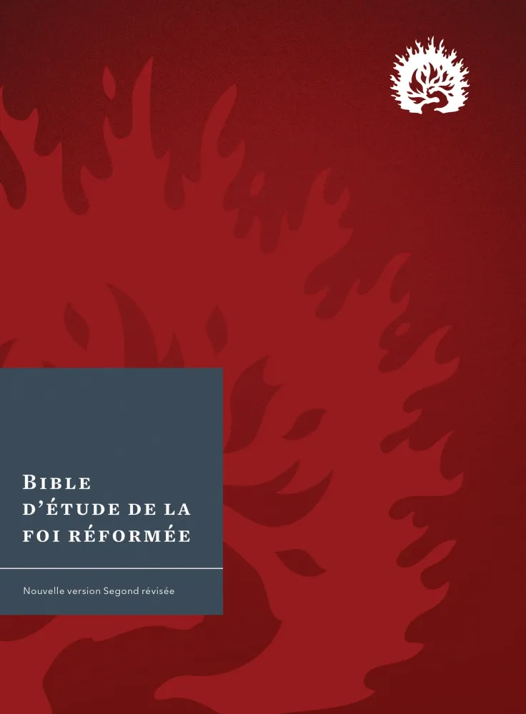 BIBLE COLOMBE D'ETUDE DE LA FOI REFORMEE RIGIDE POURPRE