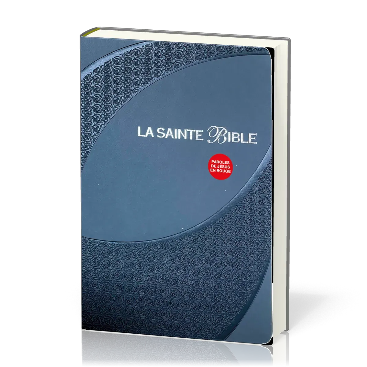 BIBLE SEGOND 1910 SOUPLE SIMILICUIR GRISE TRANCHE ARGENT ONGLETS