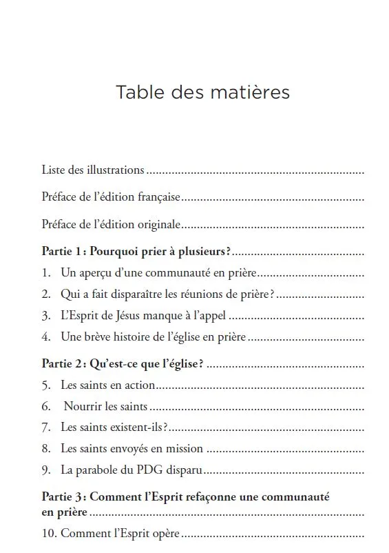 EGLISE EN PRIERE (UNE)