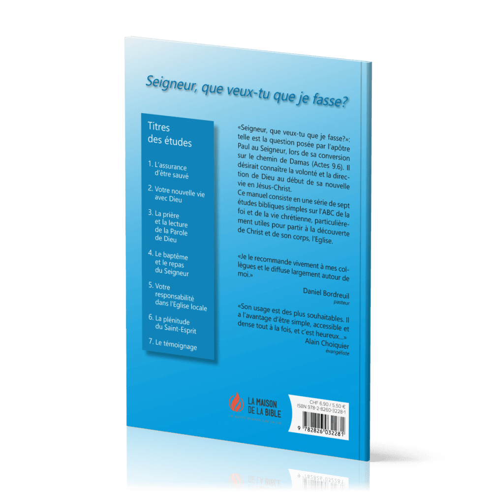 SEIGNEUR QUE VEUX-TU QUE JE FASSE