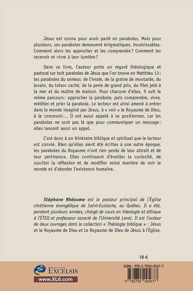 PARABOLES DU ROYAUME (LES) - UN REGARD THEOLOGIQUE ET PASTORAL