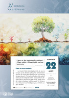 CALENDRIER CAEF MEDITATIONS QUOTIDIENNES - BLOC ET PLAQUE