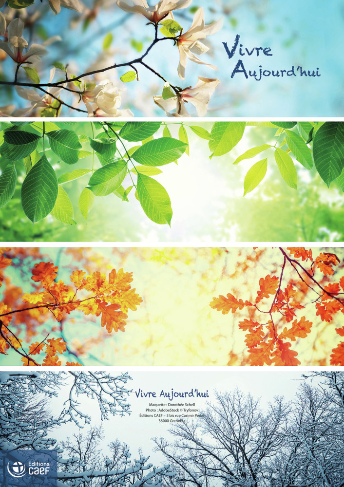 CALENDRIER CAEF VIVRE AUJOURD'HUI - BLOC GRANDE PLAQUE - MURAL