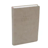 BIBLE DARBY ROLLE GRAND FORMAT SOUPLE PU BEIGE