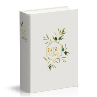 BIBLE SEGOND 21 JOURNAL DE BORD SOUPLE TOILEE BLANC MOTIFS DORES