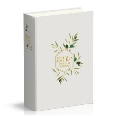 BIBLE SEGOND 21 JOURNAL DE BORD SOUPLE TOILEE BLANC MOTIFS DORES