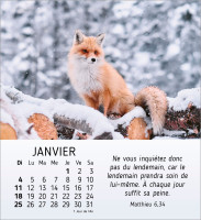 CALENDRIER CED NATURE EN PAIX