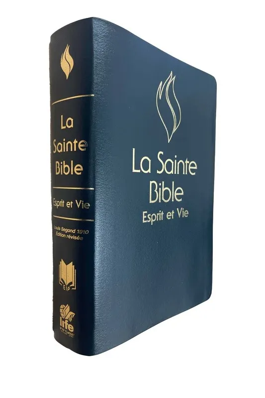 BIBLE SEGOND 1910 ESPRIT ET VIE SOUPLE SIMILICUIR BLEU