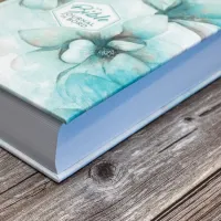 BIBLE SEGOND 21 JOURNAL DE BORD RIGIDE TOILE IMPRIMEE MOTIFS - BLEU FLEURS