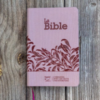 BIBLE SEGOND 21 COMPACTE "PREMIUM STYLE" SOUPLE TOILE ROSE AVEC ONGLETS