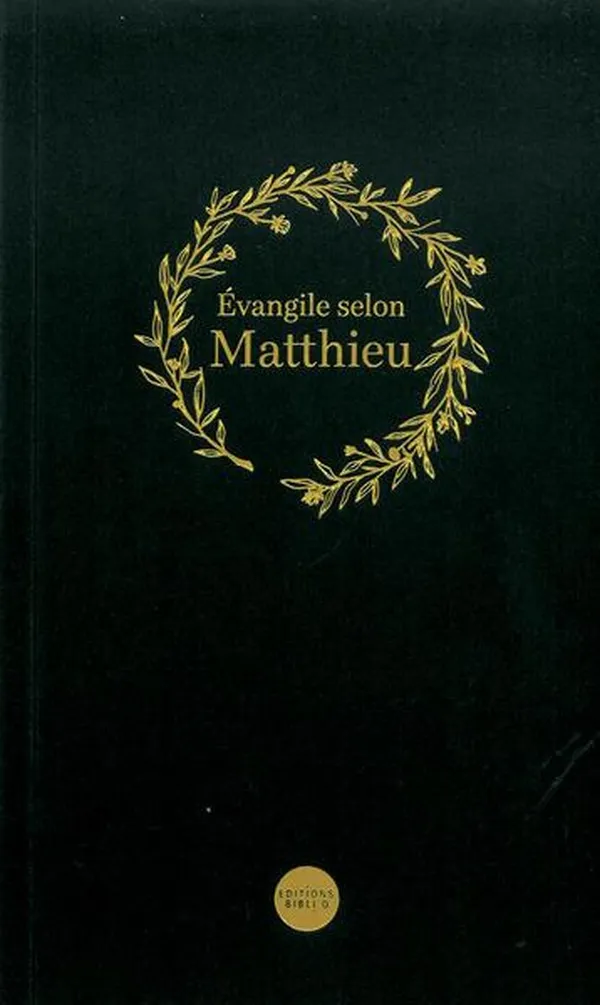 EVANGILE MATTHIEU NOUVELLE FR. COURANT NOIR