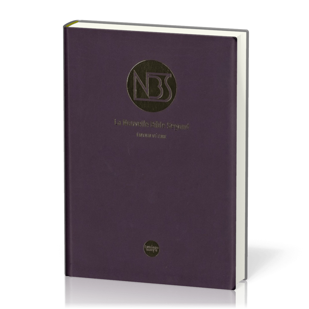 BIBLE NBS ETUDE SOUPLE SIMILICUIR PRUNE ETUI SOUPLE 2 MARQUES PAGE