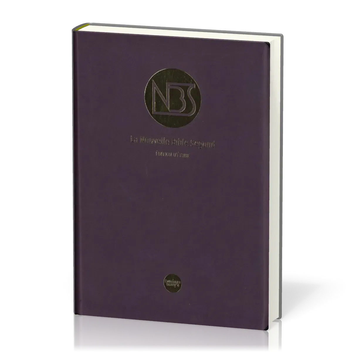 BIBLE NBS ETUDE SOUPLE SIMILICUIR PRUNE ETUI SOUPLE 2 MARQUES PAGE