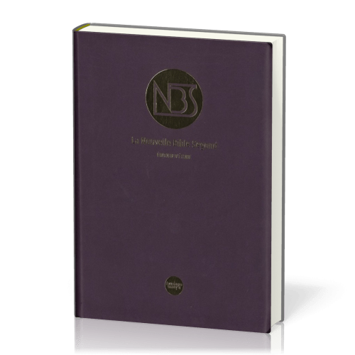 BIBLE NBS ETUDE SOUPLE SIMILICUIR PRUNE ETUI SOUPLE 2 MARQUES PAGE