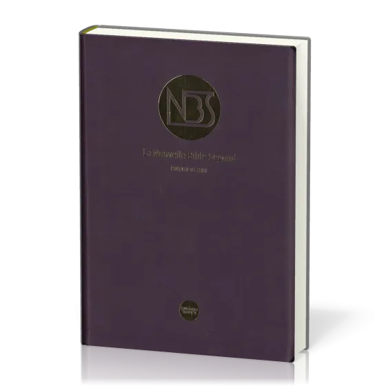 BIBLE NBS ETUDE SOUPLE SIMILICUIR PRUNE ETUI SOUPLE 2 MARQUES PAGE