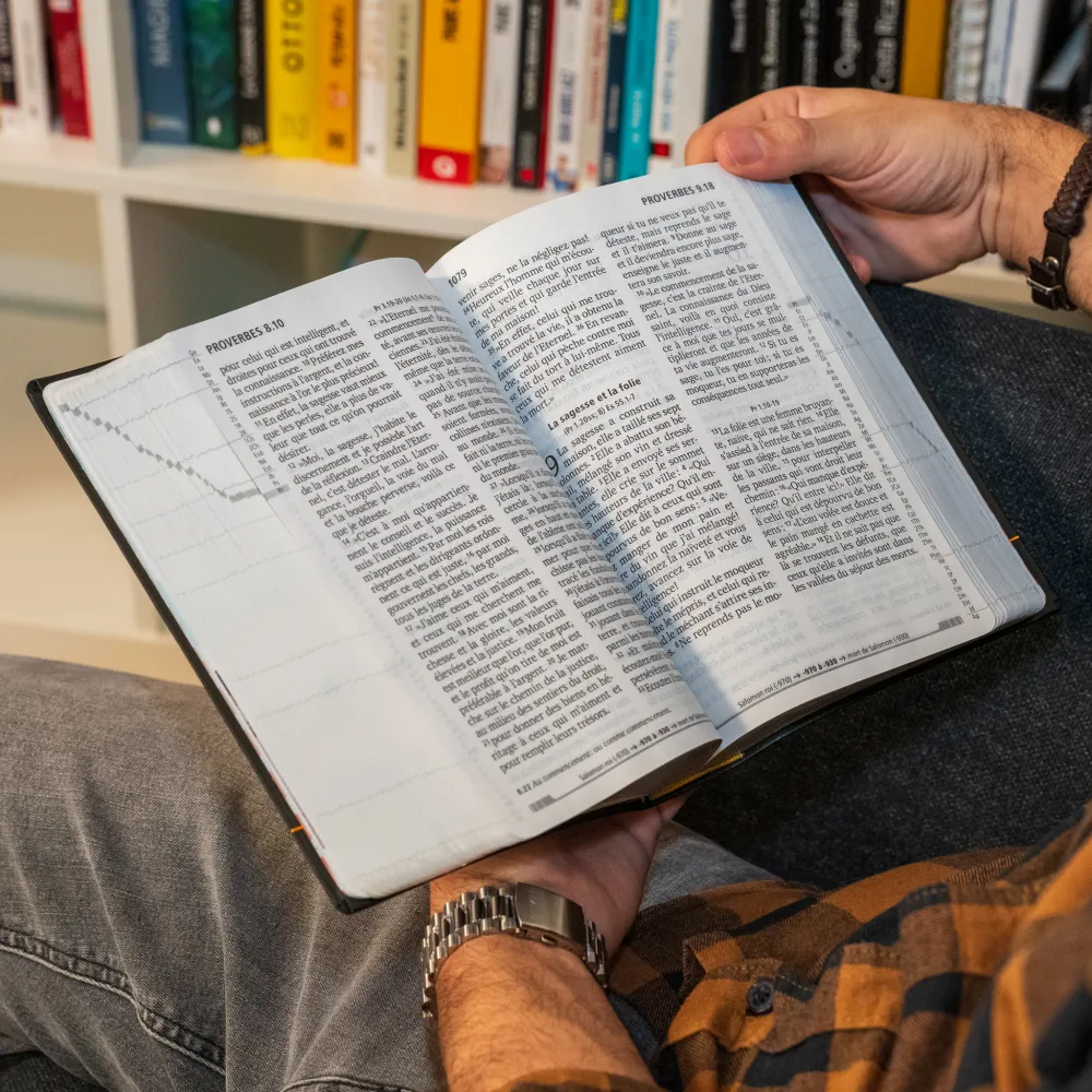 BIBLE SEGOND 21 GROS CARACTERES SOUPLE FIBROCUIR NOIR