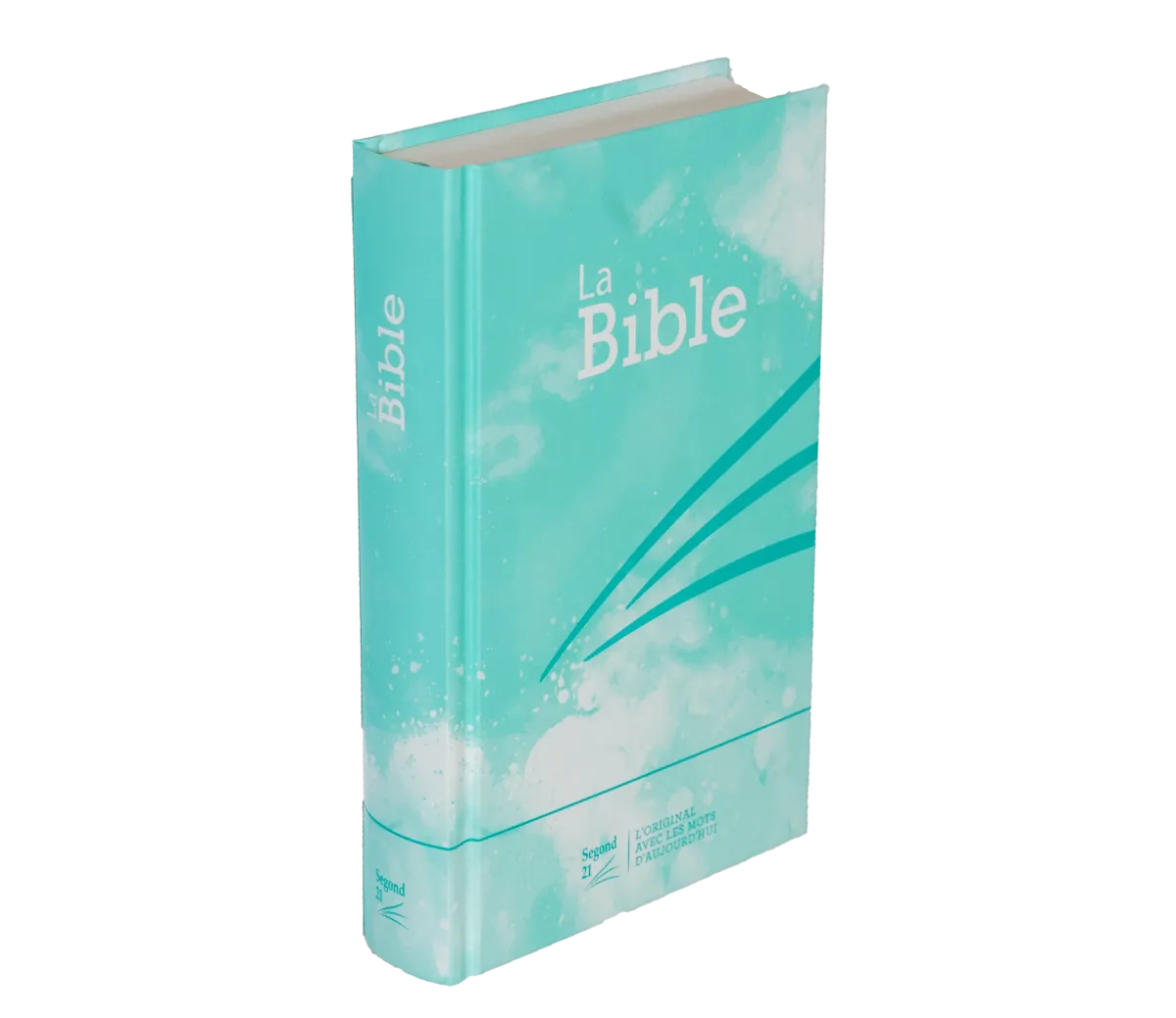 BIBLE SEGOND 21 RIGIDE LAMINE MOTIF BLEU TURQUOISE