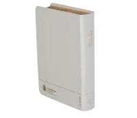 BIBLE SEGOND 21 COMPACTE "PREMIUM STYLE" SOUPLE TOILE BLANCHE NACREE AVEC ONGLETS TRANCHES DOREES