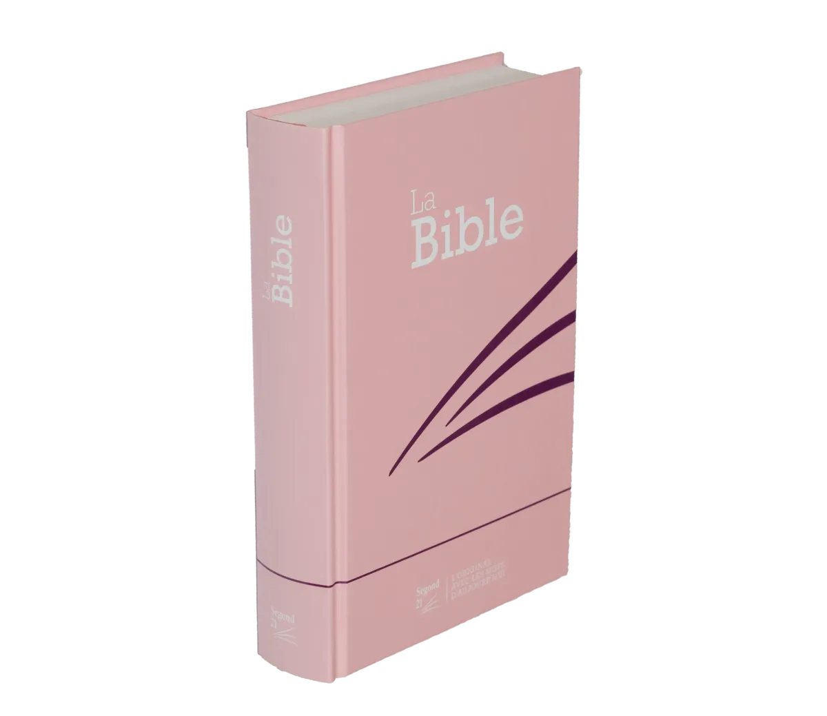 BIBLE SEGOND 21 COMPACTE RIGIDE SKIVERTEX ROSE GUIMAUVE - NOUVEAU PAPIER