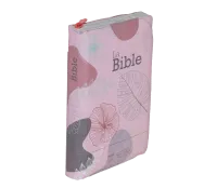 BIBLE SEGOND 21 COMPACTE "PREMIUM STYLE" SOUPLE MOTIF FEUILLES FERMETURE ECLAIR