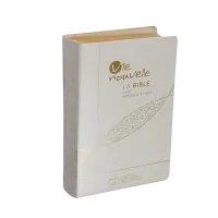 BIBLE SEGOND 21 VIE NOUVELLE SOUPLE TOILE BLANCHE TRANCHES OR