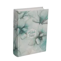 BIBLE SEGOND 21 JOURNAL DE BORD RIGIDE TOILE IMPRIMEE MOTIFS - BLEU FLEURS