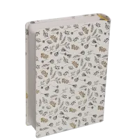 BIBLE SEGOND 21 JOURNAL DE BORD SOUPLE TOILEE BLANC MOTIFS DORES