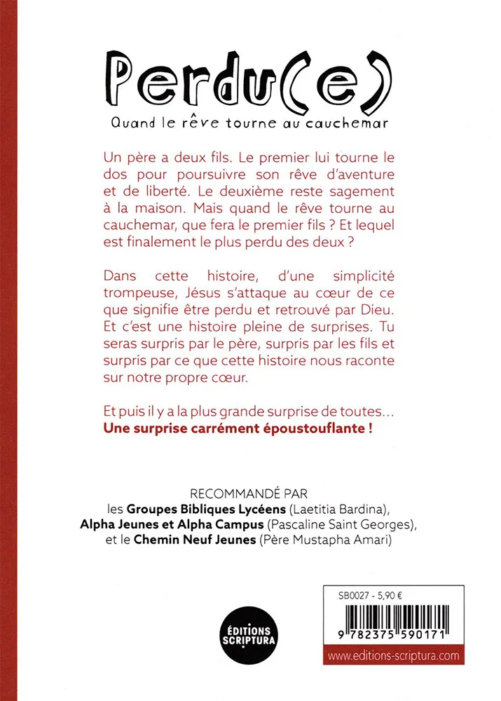 PERDU (E) QUAND LE REVE TOURNE AU CAUCHEMAR (FILS PRODIGUE)