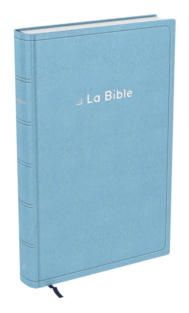 BIBLE DARBY REVISEE GRAND FORMAT SOUPLE BLEU CLAIR