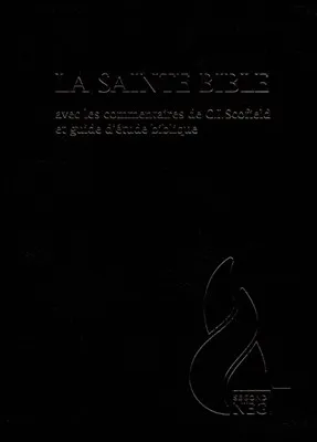 BIBLE NEG SCOFIELD FIBROCUIR TRANCHE OR ONGLETS NOIR