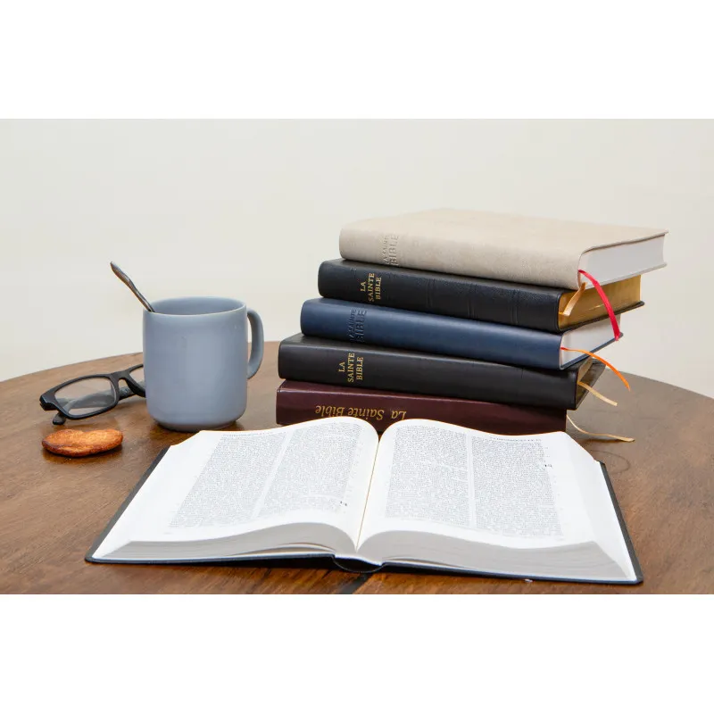 BIBLE DARBY ROLLE GRAND FORMAT SOUPLE DUOTONE SIMILICUIR BRUN/BEIGE