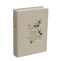 BIBLE SEGOND 21 JOURNAL DE BORD SOUPLE TOILEE BLANC MOTIFS DORES