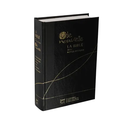 BIBLE SEGOND 21 VIE NOUVELLE RIGIDE EN SKYVERTEX ET DOS TOILEE NOIRE