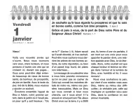 CALENDRIER BS FRANCAIS GRAND FORMAT GROS CARACTERES